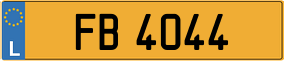 Trailer License Plate